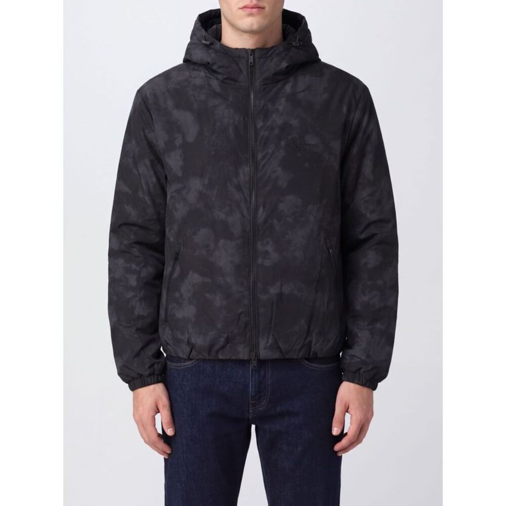 Represent Men Represent Hooded Nylon Windbreaker Jacket With Abstract Print